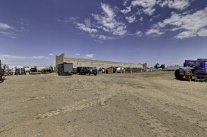 heavy equipment storage yard