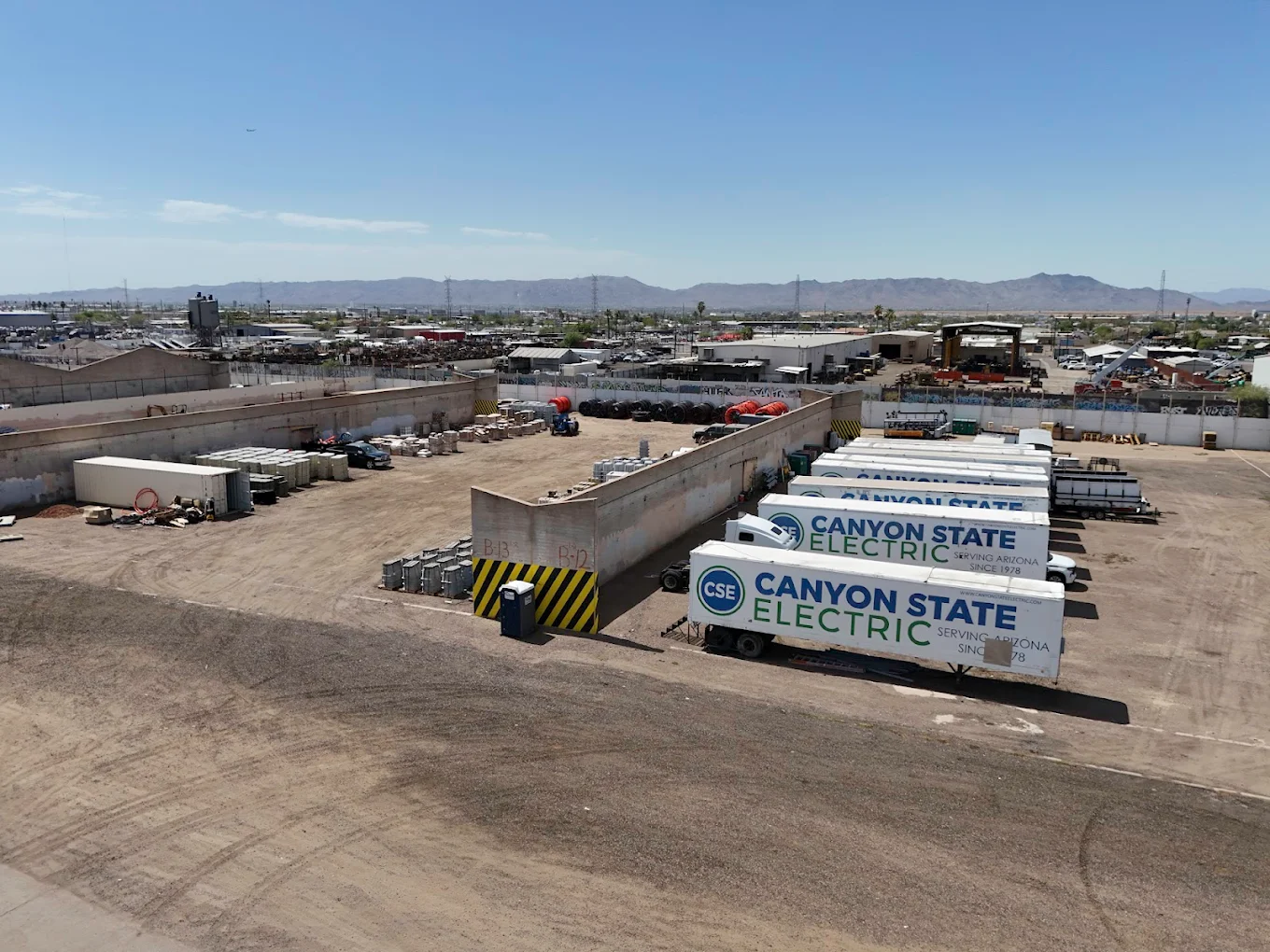 industrial outdoor storage per acre