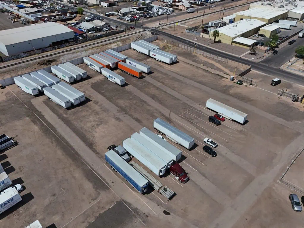 Outdoor Storage for Contractors, truck, and trailer storage